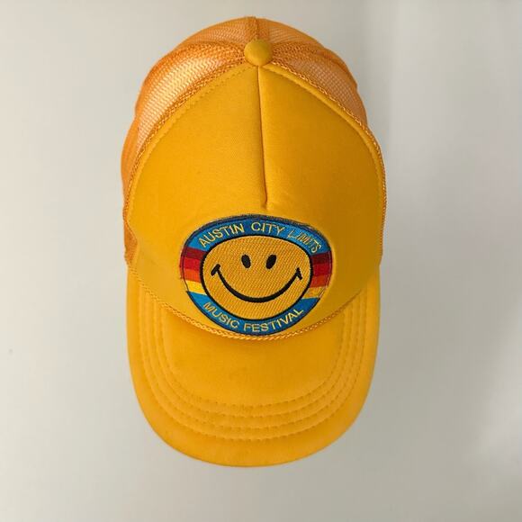 AVIATOR NATION Smiley Trucker Hat Austin City Limits Music Festival Rainbow Snap - Picture 6 of 11